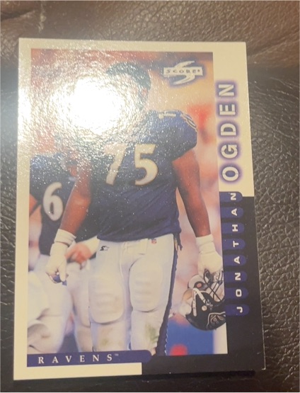1998 Score #210 Jonathan Ogden — front