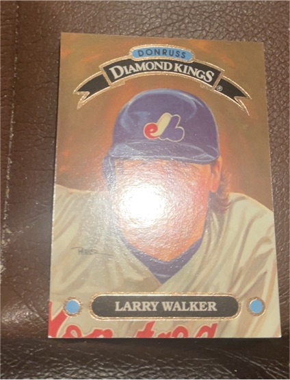 1993 Donruss Diamond Kings #DK-6 Larry Walker — front