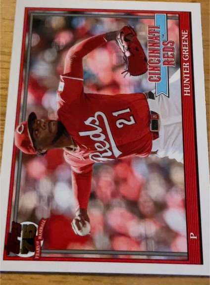 2026 Topps Series 2 1991 Retro #91B2-47 Hunter Greene — front
