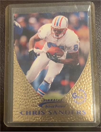 1997 Pinnacle Action Packed #50 Chris Sanders — front