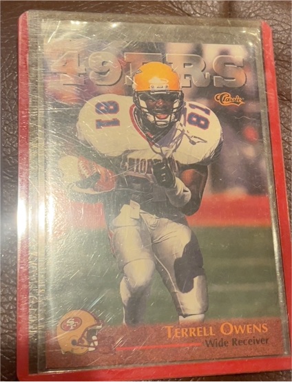 1996 Classic NFL Rookies #94 Terrell Owens — front
