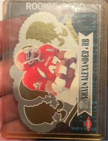 2000 Pacific Crown Royale #1 Shaun Alexander Rookie Card — front