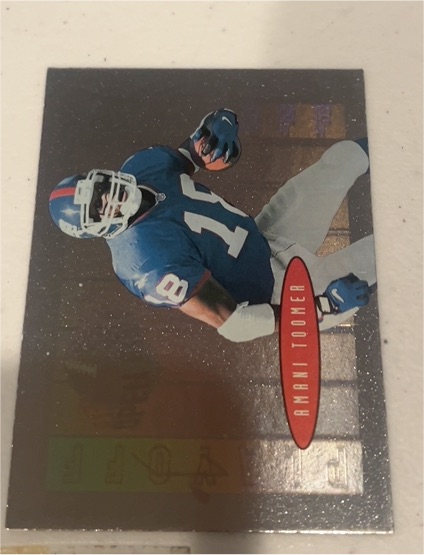 1996 Fleer Metal Football #85 Amani Toomer — front