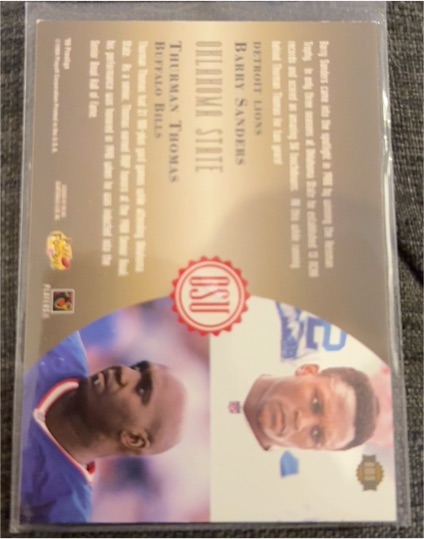 1992 Upper Deck Pro Bowl #PB5 Barry Sanders / Thurman Thomas — front