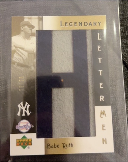 2007 Upper Deck Legendary Lettermen #LL-13 Babe Ruth — front