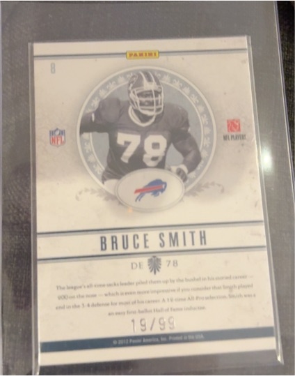 2012 Panini #8 Bruce Smith — front