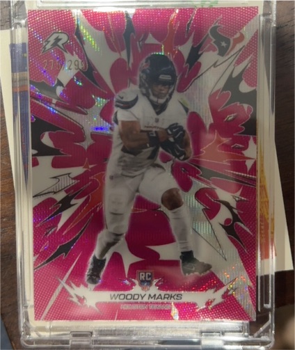 2025 Panini Prizm #395 Woody Marks Pink Houston Texans Rookie — front