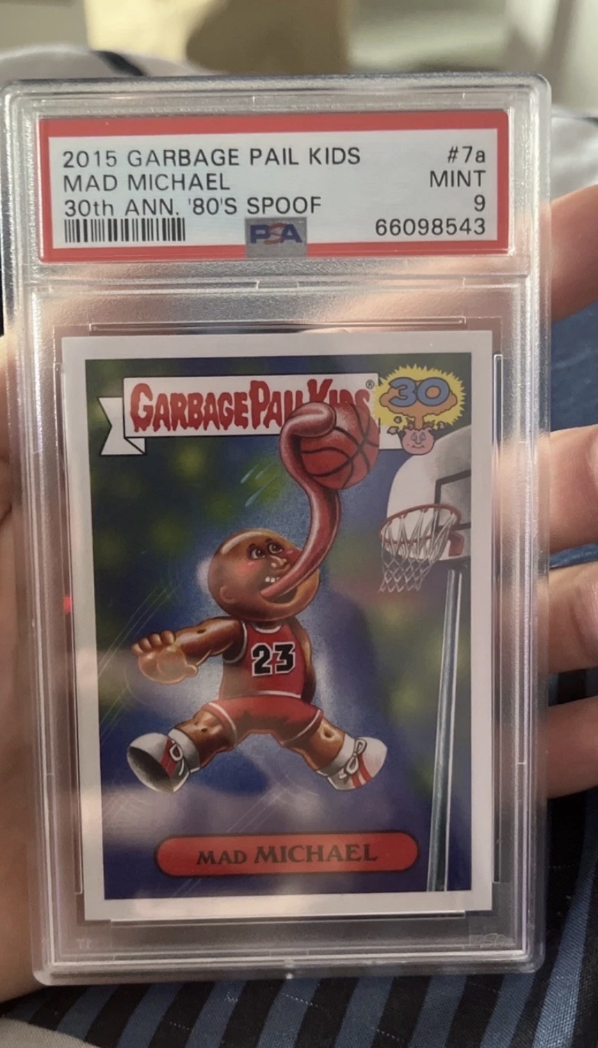 2015 Topps Garbage Pail Kids 30th Anniversary '80's Spoof #7a Mad Michael — front