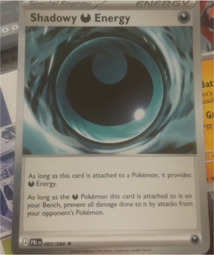 2006 Pokémon ME05: Pitch Black #083 Shadowy Darkness Energy — front