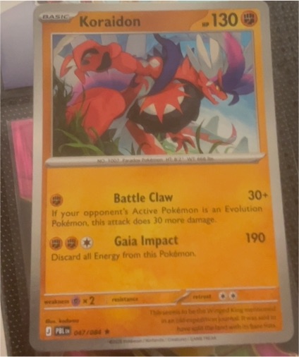 2026 The Pokémon Company Koraidon 047/084 Paradox Rift Rare — front