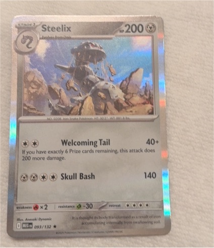 2019 Pokémon #093 Steelix Me01 Mega Evolution — front