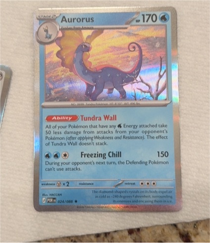 2015 Pokémon TCG Perfect Order #024 Aurorus — front