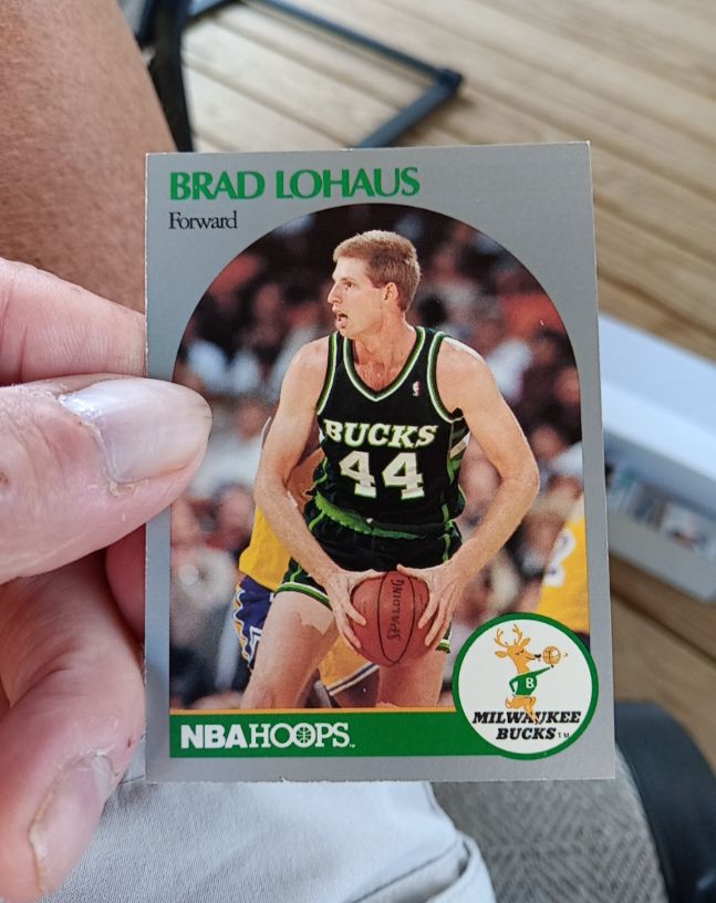 1990-91 NBA Hoops #178 Brad Lohaus — front