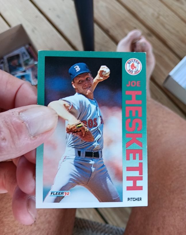 1992 Fleer #40 Joe Hesketh — front