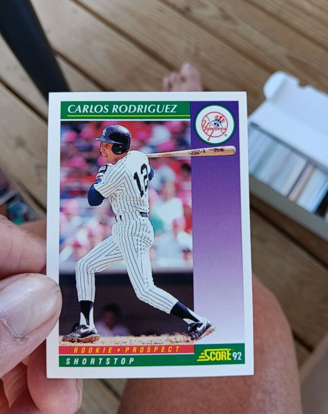 1992 Score #411 Carlos Rodriguez — front