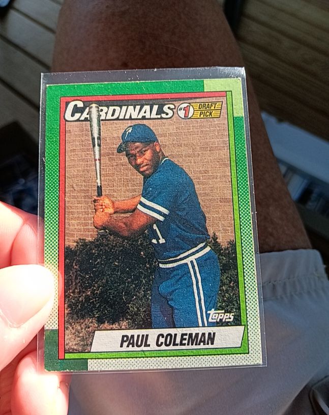 1990 Topps #654 Paul Coleman — front
