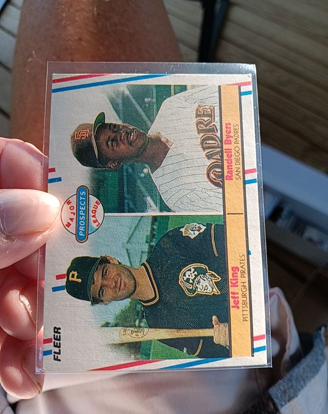 1988 Fleer #653 Jeff King / Randell Byers — front