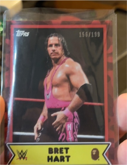 2025 Topps WWE x BAPE #19 Bret Hart — front