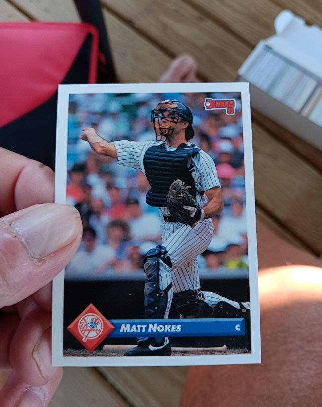 1993 Donruss #239 Matt Nokes — front