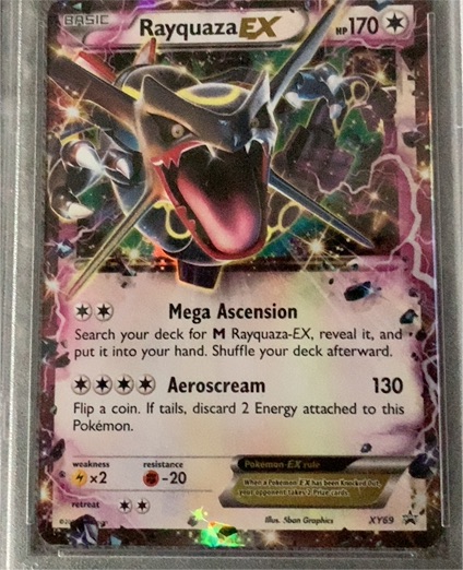 2015 Pokémon XY Black Star Promo #XY69 Rayquaza EX — front
