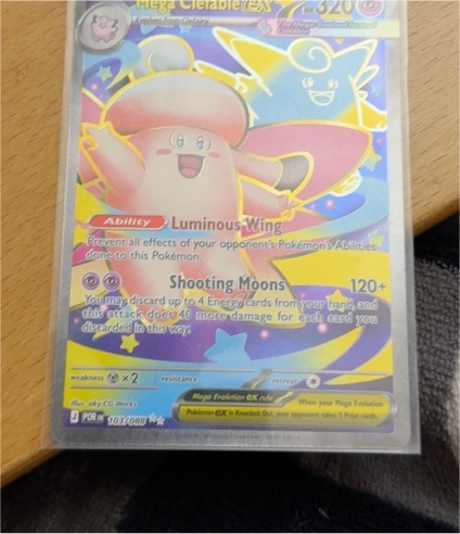 Pokémon Mega Clefable EX 103/088 Perfect Order Full Art Holo — front