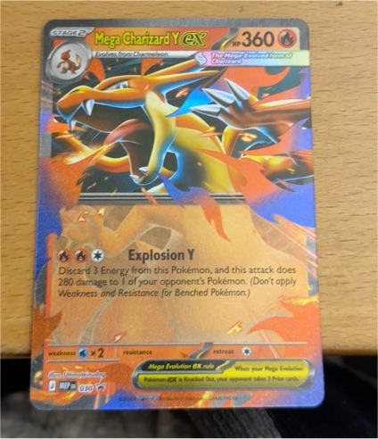 2025 The Pokémon Company Mega Charizard Y EX 030 Mega Evolution Promo — front