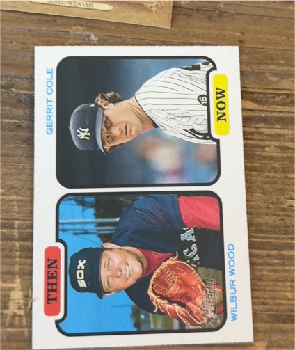 2022 Topps Heritage Then & Now #TAN-WC Gerrit Cole / Wilbur Wood — front