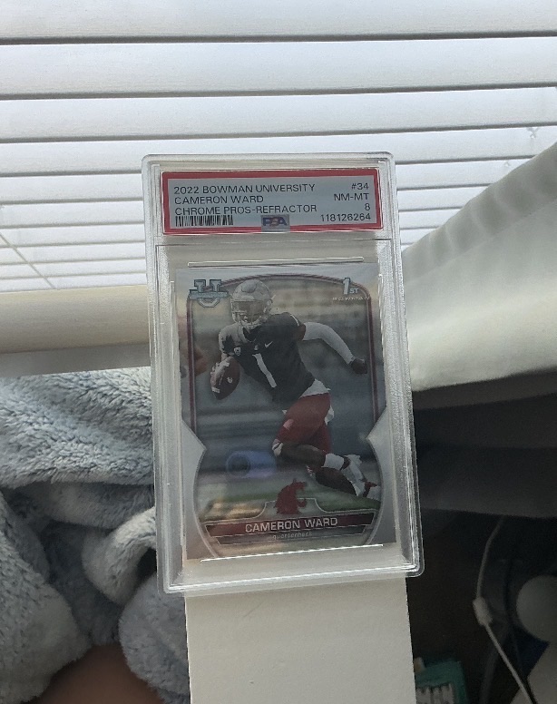 2022 Bowman University Chrome #34 Cameron Ward — front