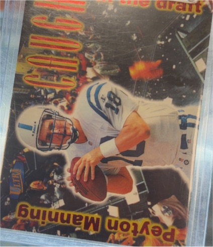 1998 Fleer Ultra Caught in the Draft #4CD Peyton Manning — front
