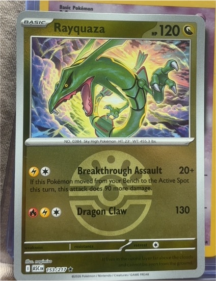 2026 Pokémon #153 Rayquaza — front