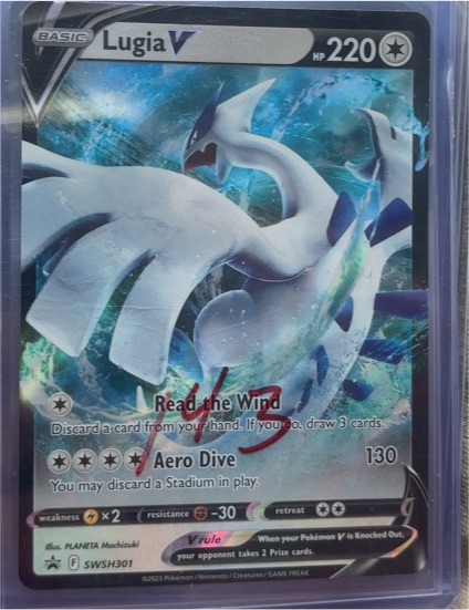 2023 Pokémon TCG Lugia V SWSH301 Sword & Shield Promo — front