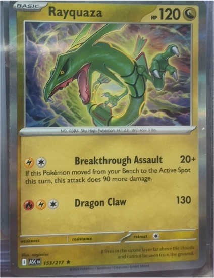 2023 Pokémon Ascended Heroes #153 Rayquaza — front