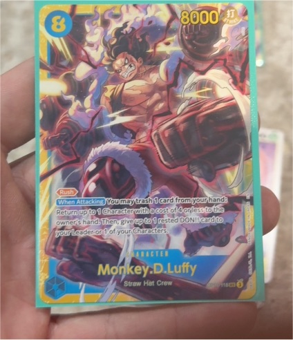 One Piece Card Game 2023 OP11-118 Monkey D. Luffy A Fist of Divine Speed — front