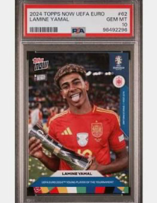 2024 Topps Now UEFA Euro #62 Lamine Yamal — front