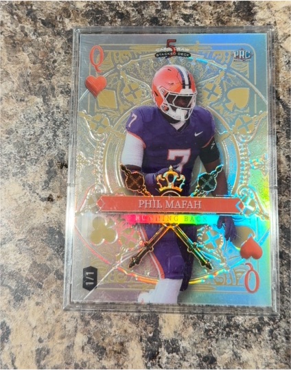 2024 Wild Card 5 Card Draw Stacked Deck #Phil Mafah — front