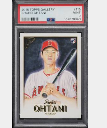 2018 Topps Gallery #116 Shohei Ohtani — front