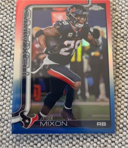 2025 Topps Chrome #120 Joe Mixon Houston Texans — front