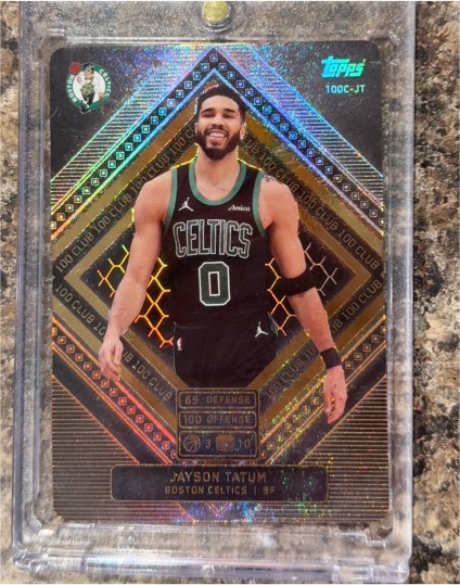 2025-26 Topps Match Attax #100C-JT Jayson Tatum 100 Club — front