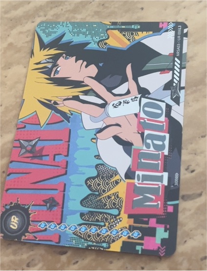 2002 Kayou Naruto #NRSA03-UR-006L3 Minato Namikaze — front