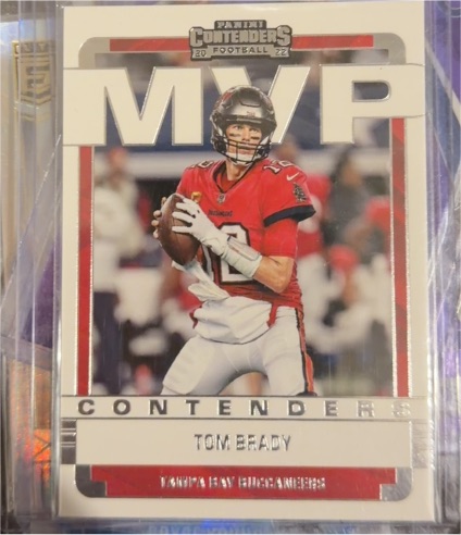 2022 Panini Contenders MVP Contenders #MVP-TBR Tom Brady — front