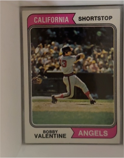 1974 Topps #101 Bobby Valentine California Angels — front