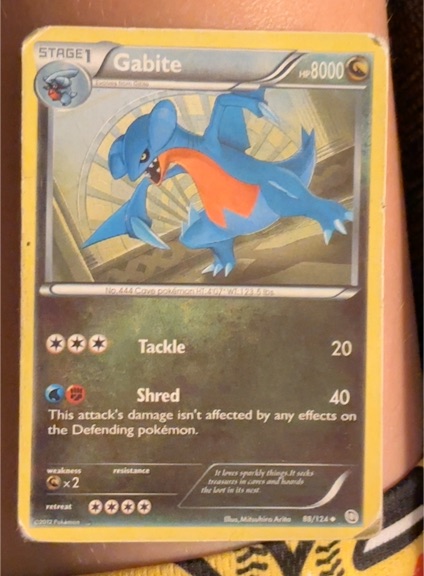 2012 Pokémon Dragons Exalted #88 Gabite — front
