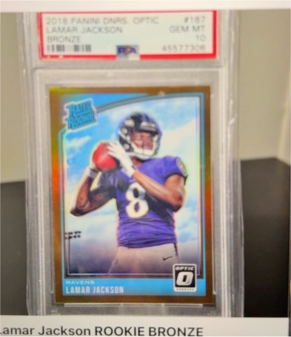 2018 Panini Donruss Optic #167 Lamar Jackson — front