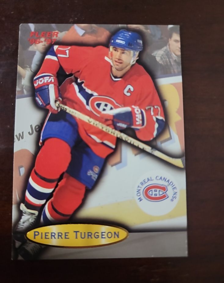 1996 Fleer # Pierre Turgeon — front