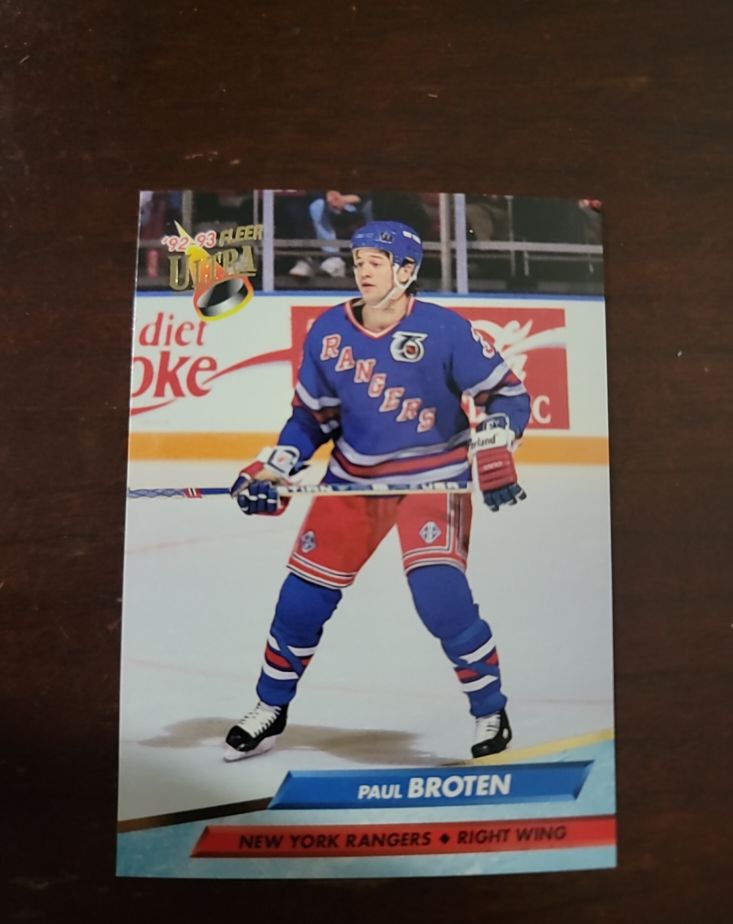 1992-93 Fleer Ultra #134 Paul Broten — front