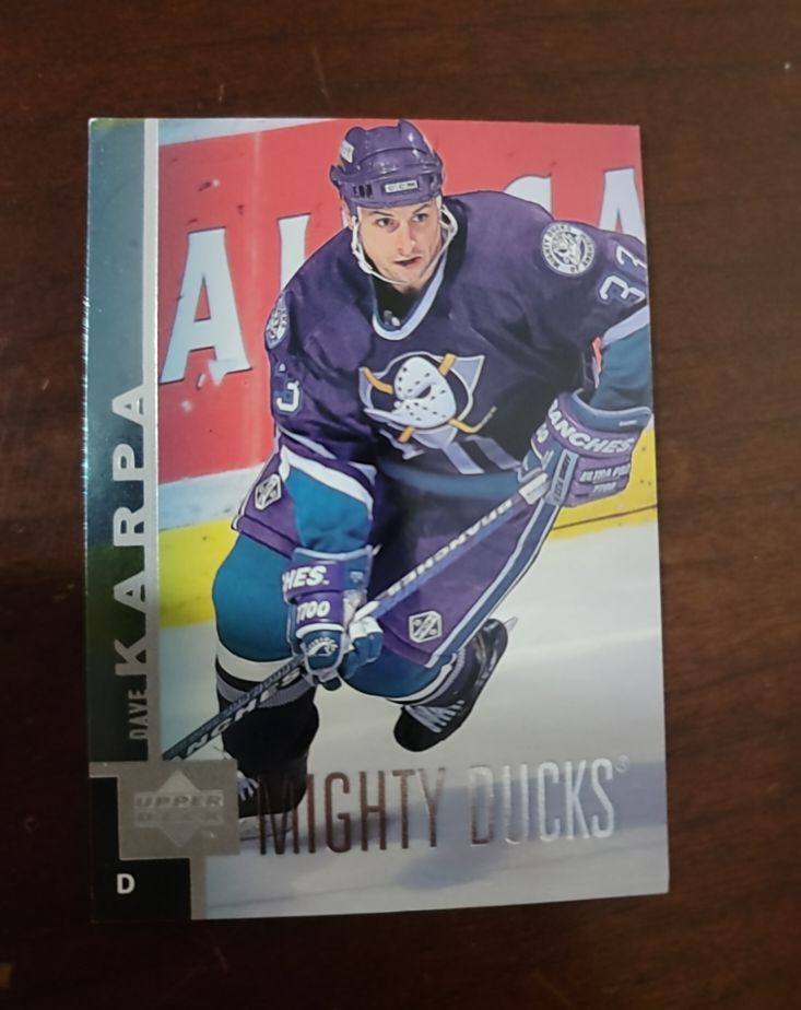 1997-98 Upper Deck #217 Dave Karpa Anaheim Mighty Ducks — front