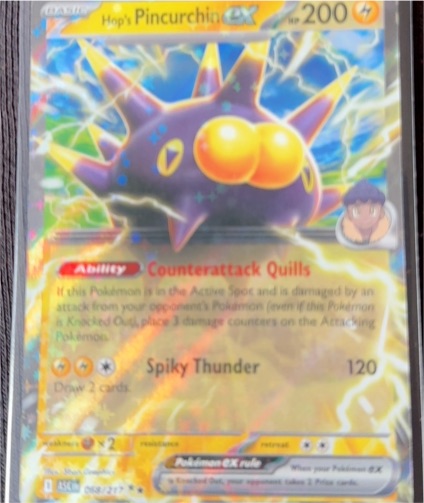 2023 Pokémon Hop's Pincurchin ex #068/217 — front