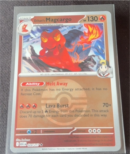 2026 Pokemon Ascended Heroes #024 Ethan's Magcargo — front