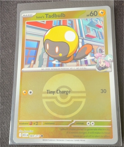 Iono's Tadbulb 052/159 Sv09: Journey Together Reverse Holo — front
