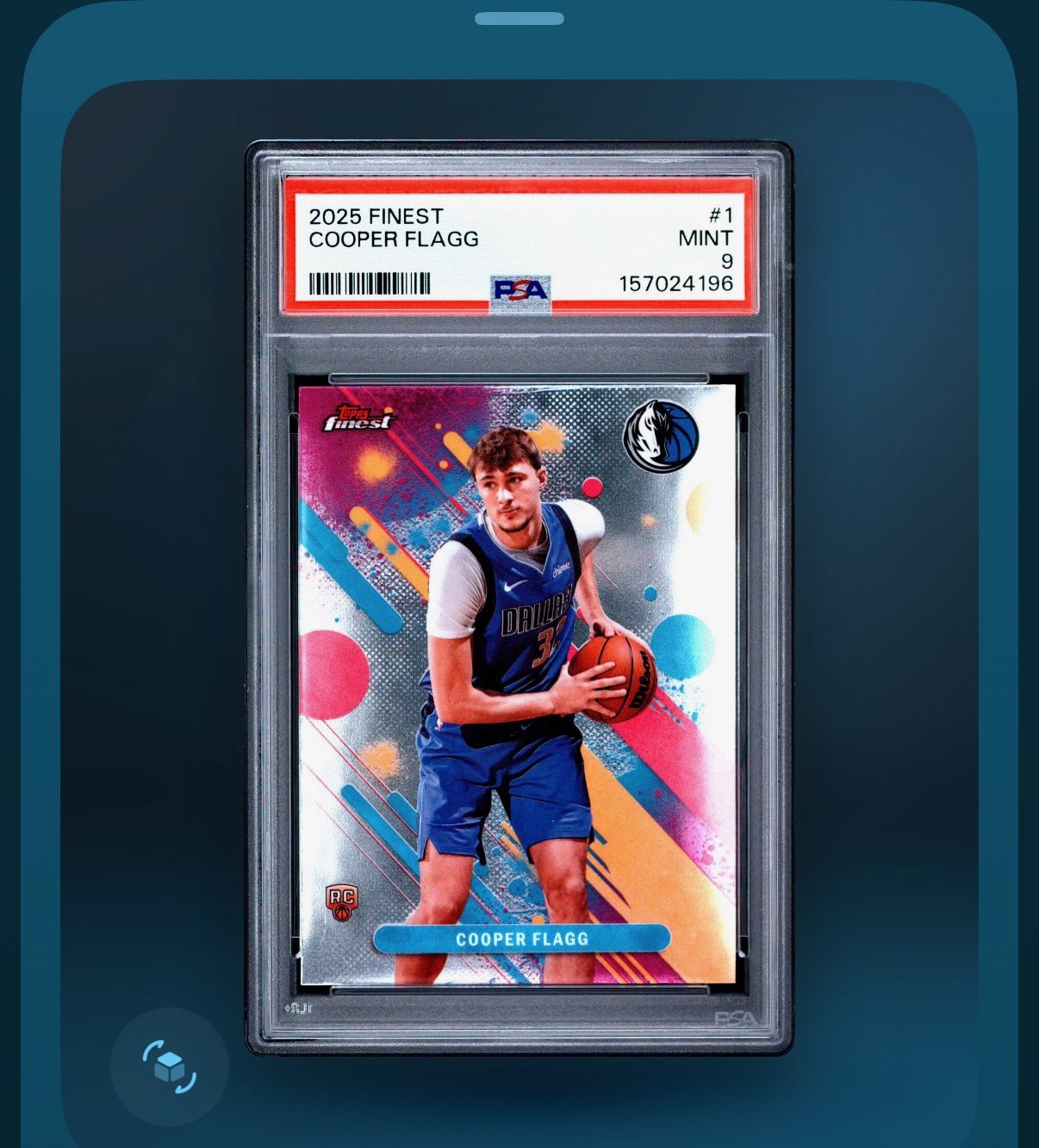 2025 Topps Finest #1 Cooper Flagg — front